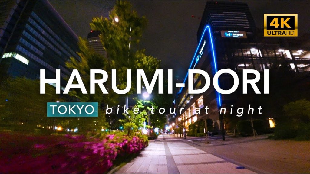 TOKYO NIGHT CYCLING | 晴海通り [4K] Harumi-dori Avenue at night, Tokyo, Japan 夜のサイクリング