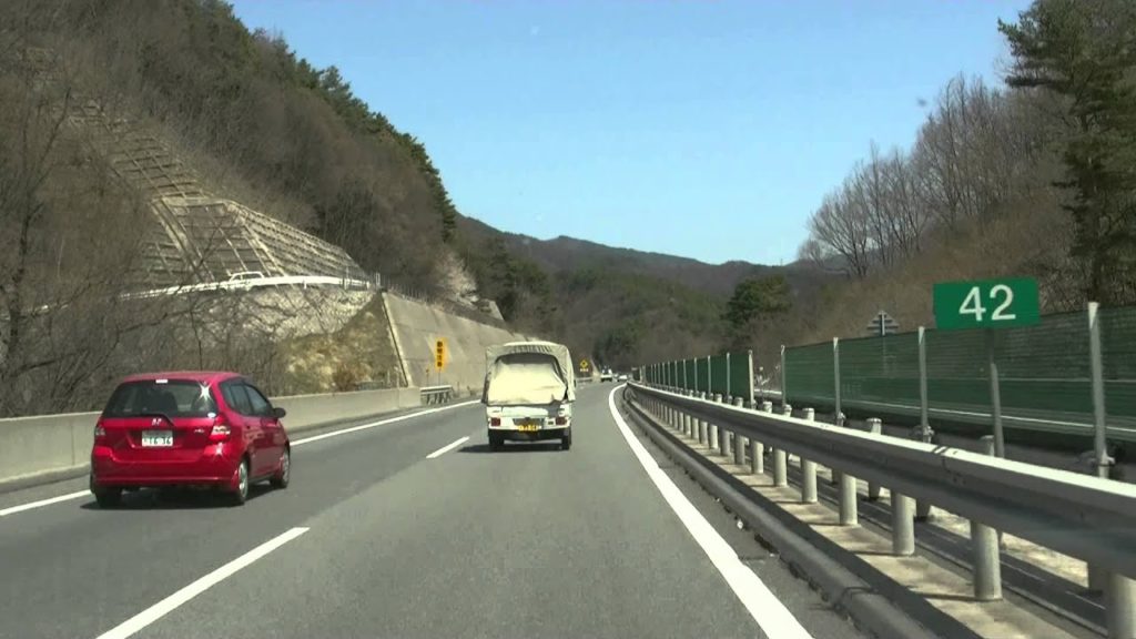 アキーラさん運転①長野県・長野自動車道・松本市付近,Nagano-highway,Nagano,Japan