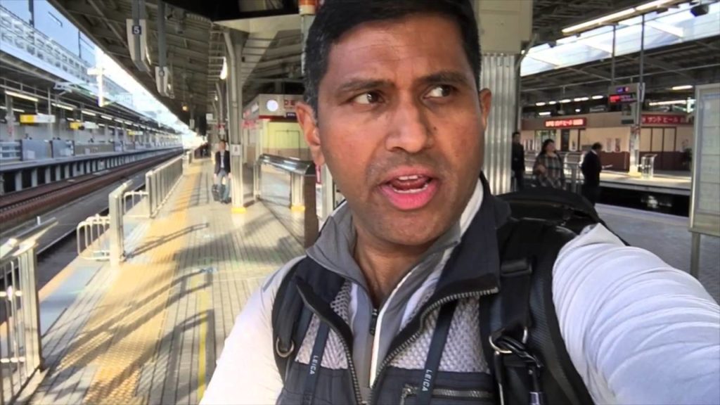 Shin-Osaka Japan Rail Station Platform (Shinkansen)