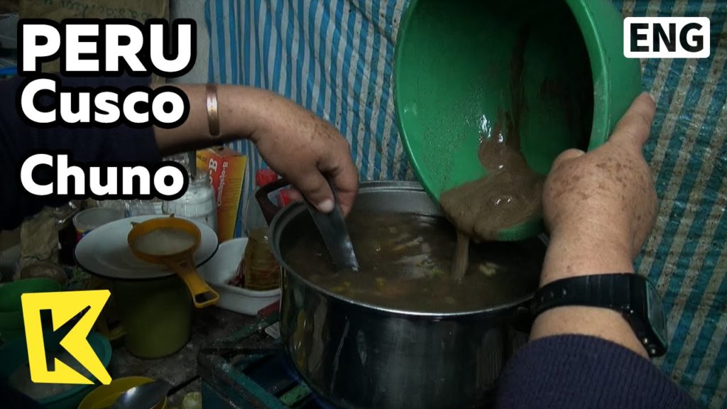 【K】Peru Travel-Cusco[페루 여행-쿠스코]잉카 전통 음식, 추뇨/Chuno/Inca/Food/Alpaca/Soup/Potato