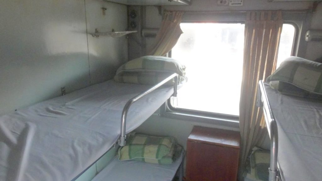 Inside Sleeper Car in Train Hanoi - Ho Chi Minh City (Saigon)
