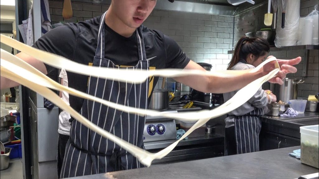 Chinese Handmade Noodles. Flat, Large, Yummy. London Street Food