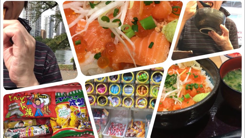 Japanese food. Tokyo Trip. How to select Sushi(Salmon Poke) & Japanese Snacks in Ameyoko UENO Park Japanese food. Tokyo Trip. How to select Sushi(Salmon Poke) & Japanese Snacks in Ameyoko UENO Park