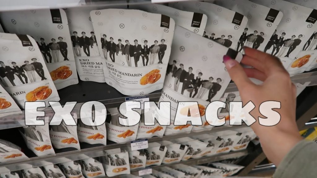 trying all these EXO snacks in Korea trying all these EXO snacks in Korea