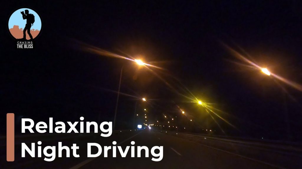 Relaxing Car Driving on Colombo - Matara Highway at Night in Sri Lanka