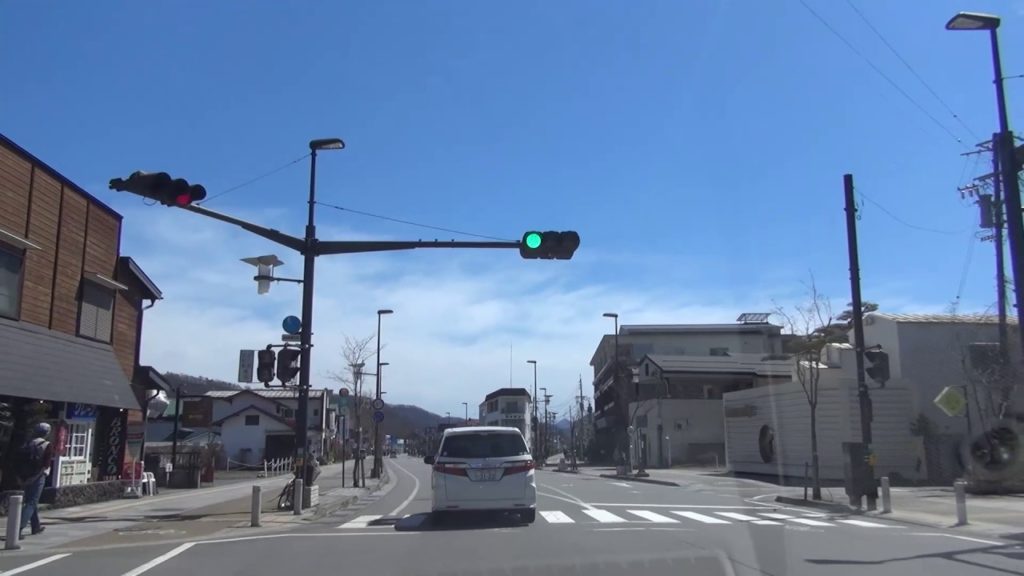 [drive japan]長野県 軽井沢駅前 [旧軽井沢銀座] の風景（Nagano Karuizawa）