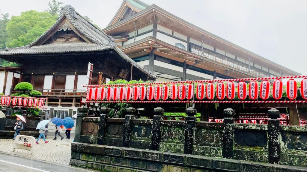 Japan Street View - Rainy Walking in Naritasan Shinshoji Temple | 成田山 新勝寺