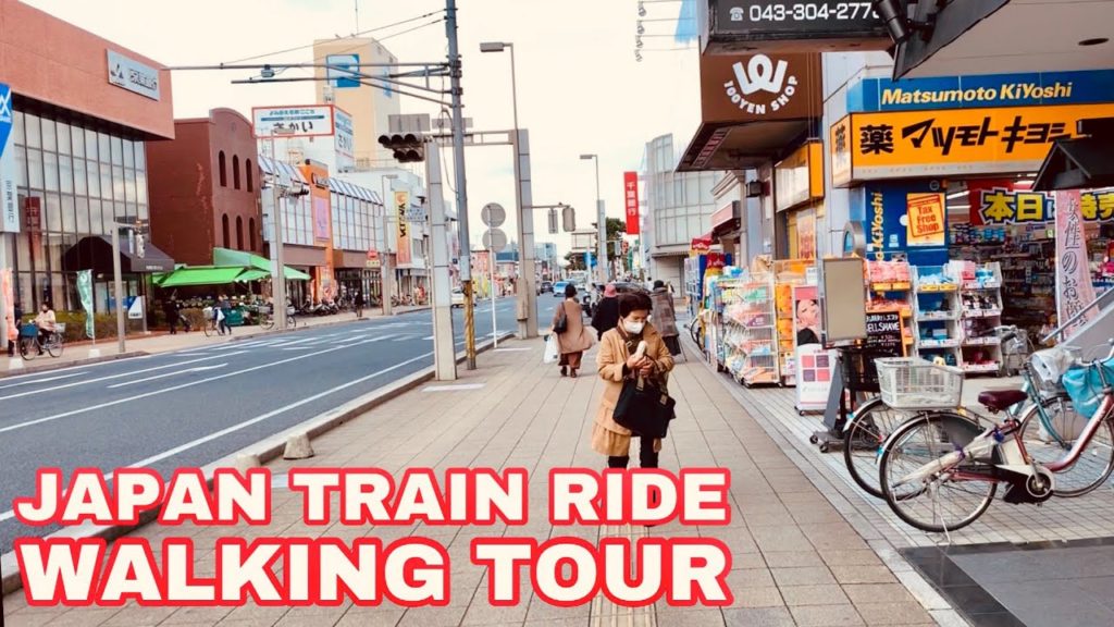 JAPAN TRAIN RIDE | WALKING TOUR