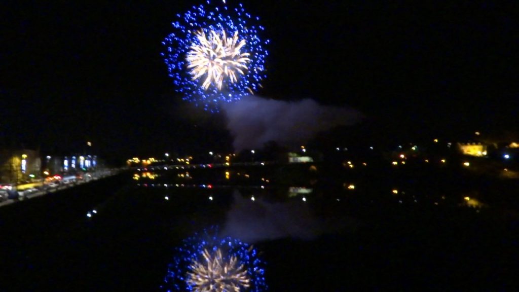 2016 Christmas Fireworks Display Perth Perthshire Scotland