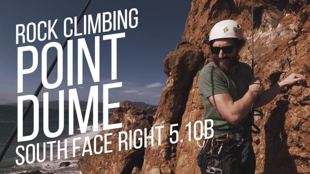 Rock Climbing at Point Dume with a Australian rappel feature Rock Climbing at Point Dume with a Australian rappel feature