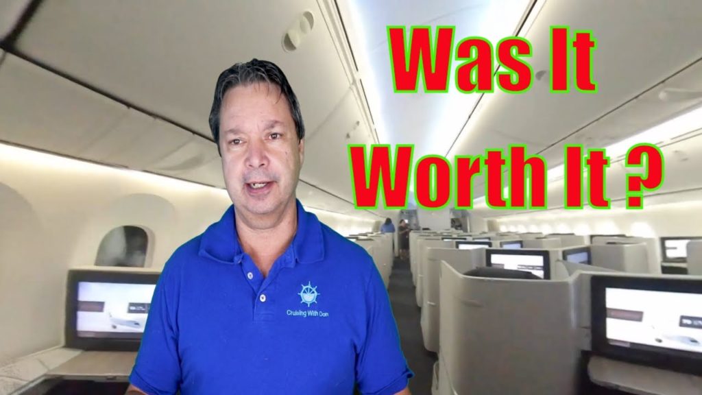 First Time Ever Flying Business Class to a Cruise