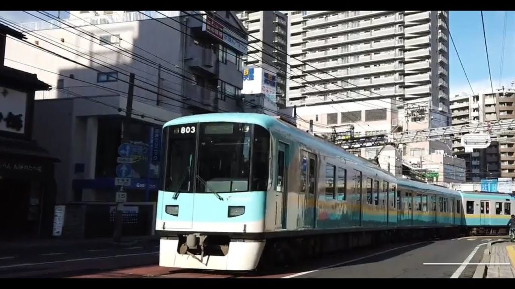 2019.1.[琵琶湖]浜大津で京津線に遭遇