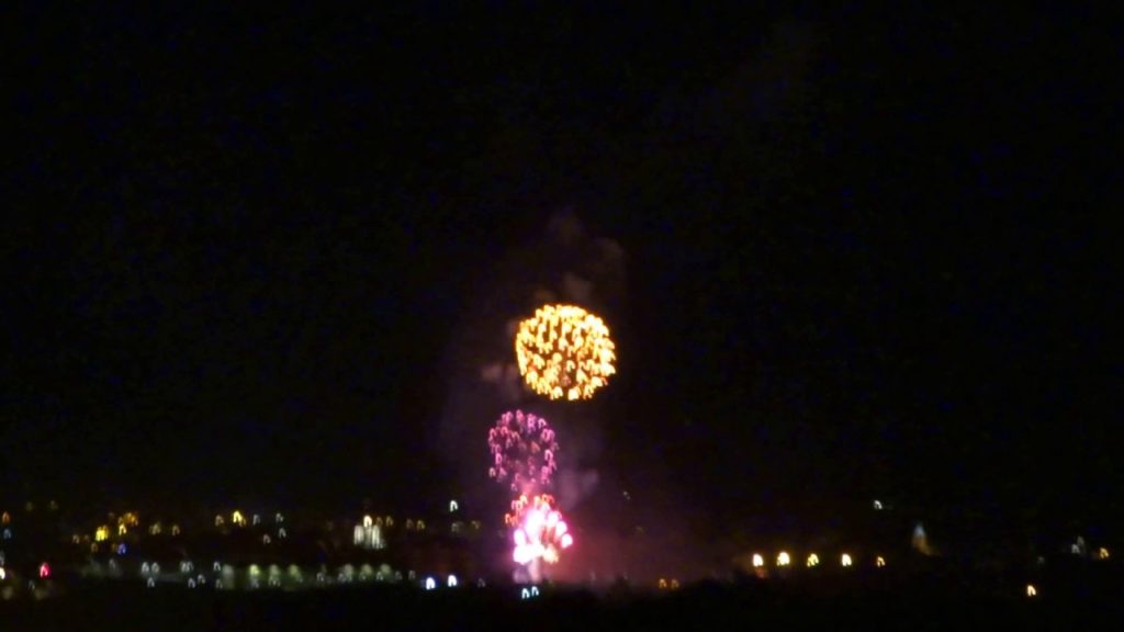 2016 Fireworks Display City Of Perth Perthshire Scotland