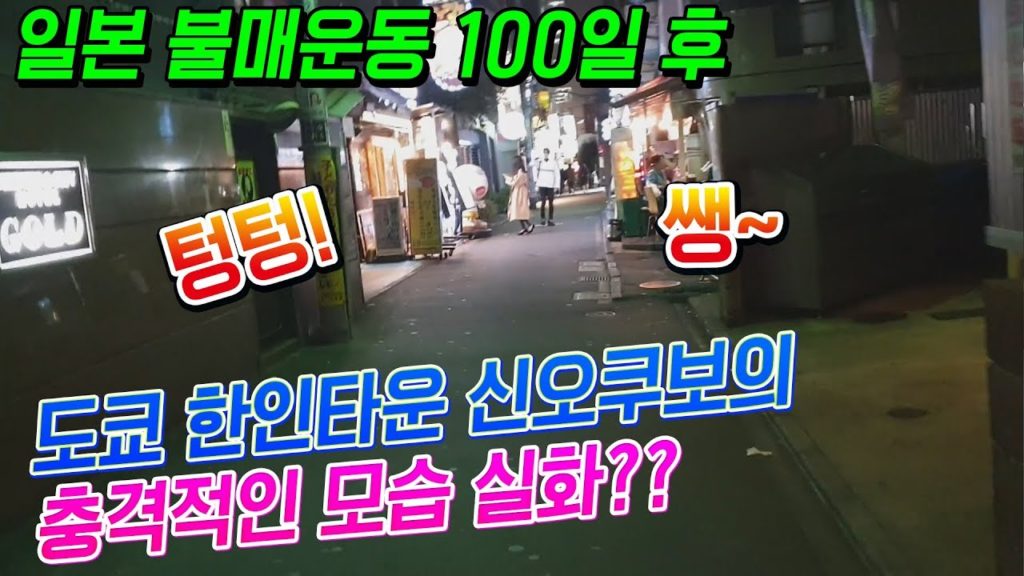 일본 불매운동 100일후 도쿄 한인타운 신오쿠보의 충격적이 모습!! 그동안 무슨일이?!! 일본 여행객 아베 정부 日本 旅行 東京 新大久保 japan travel 일본 수출규제