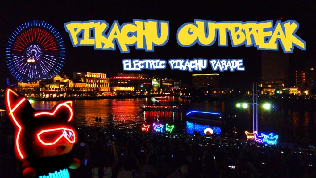 [ 4K ]  PIKACHU OUTBREAK 2019 - Pikachu Night Parade - Yokohama, Japan - ピカチュウ大量発生チュウ