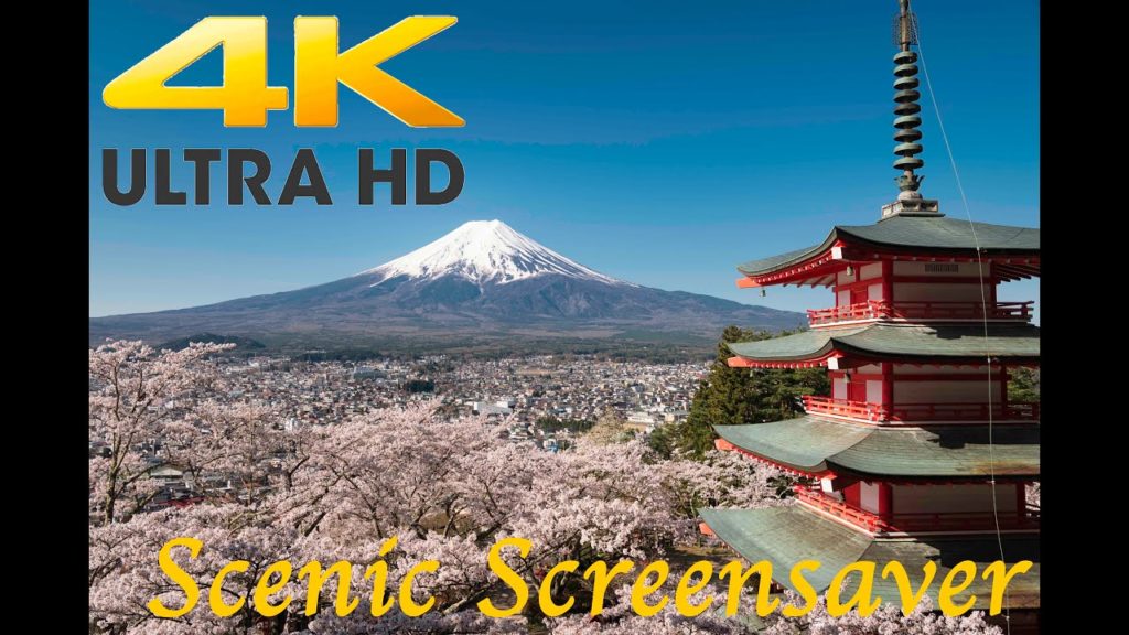 【4K】 Springtime in Japan 【Scenic Screensaver】