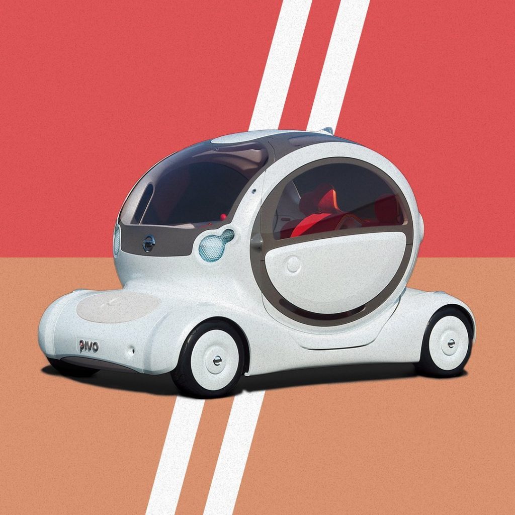 Unveiled in #2005, the all-electric #Nissan Pivo concept car features a compact ...