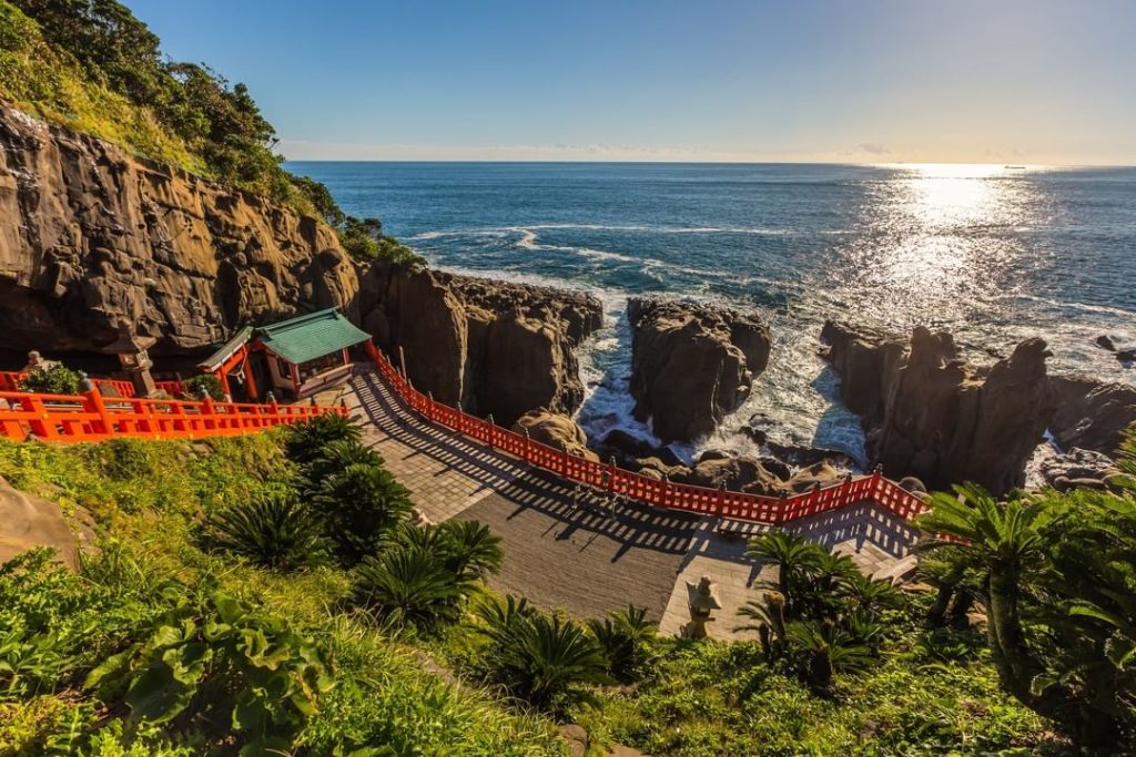 Udo-Jingu Shrine sits along the rugged Nichinan coastline of Miyazaki Prefecture...