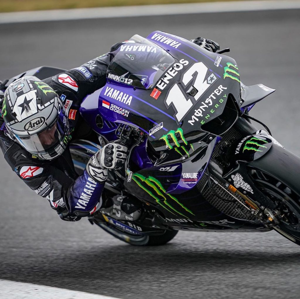 @maverick12official : "Honestly, in these drying conditions, our bike is always ...