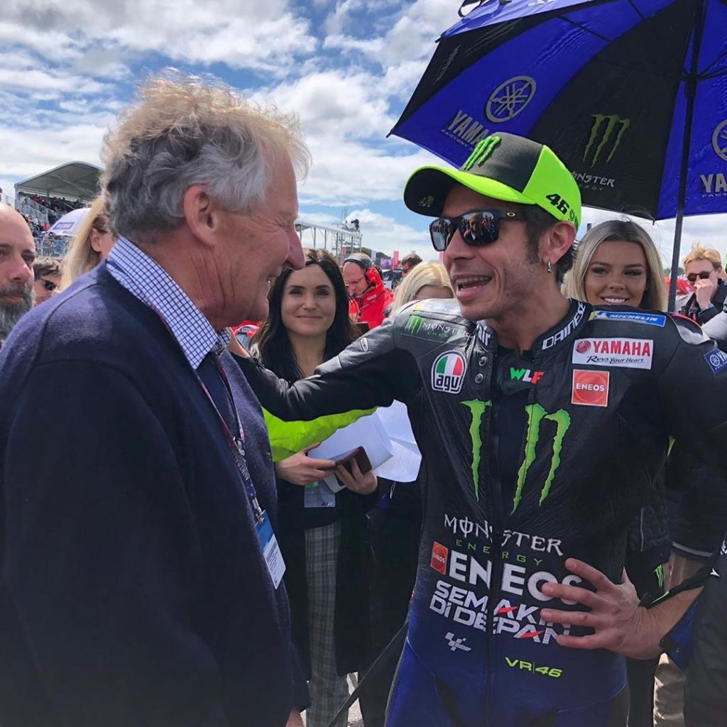 @valeyellow46 says 'Hi' to Carl Cox and Jeremy Burgess.
.
.
#MonsterYamaha | #Mo...