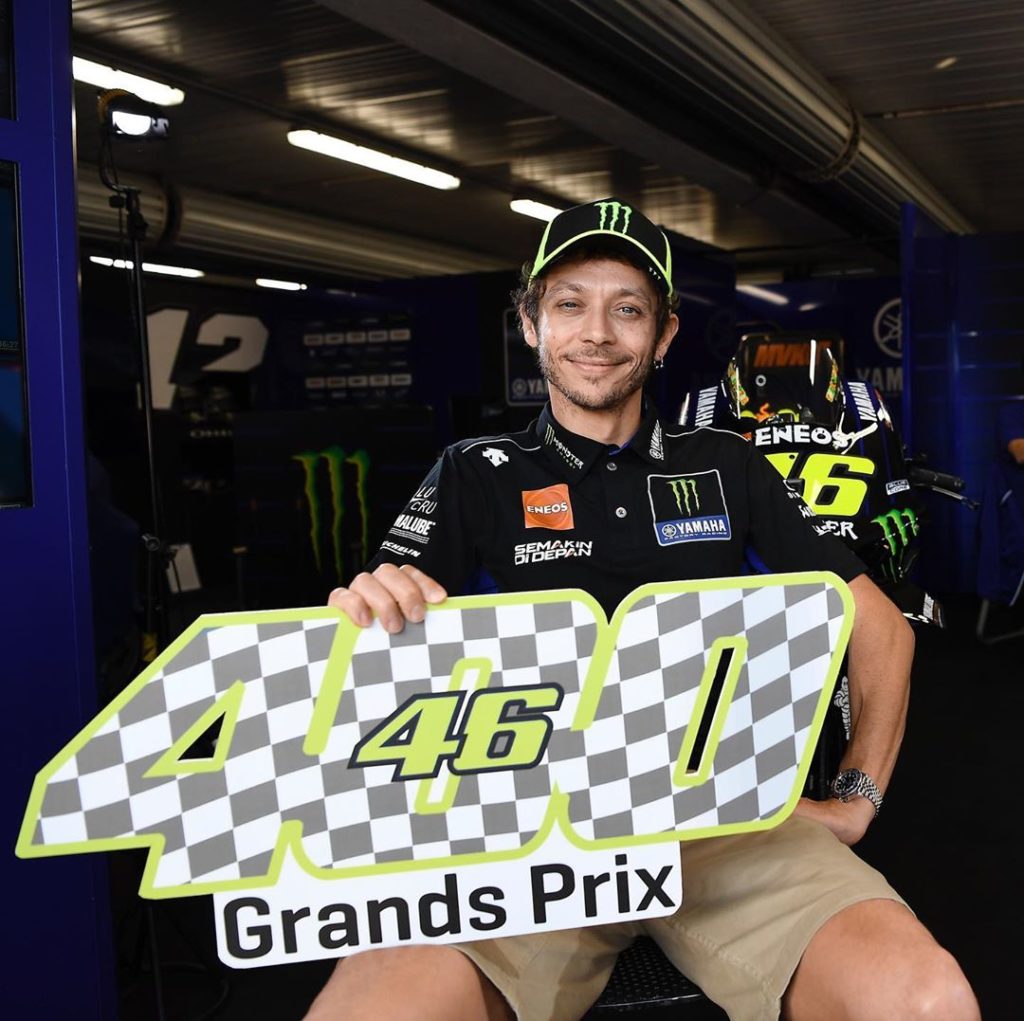 What a milestone! @valeyellow46 is set to start his 400th Grand Prix this weeken...
