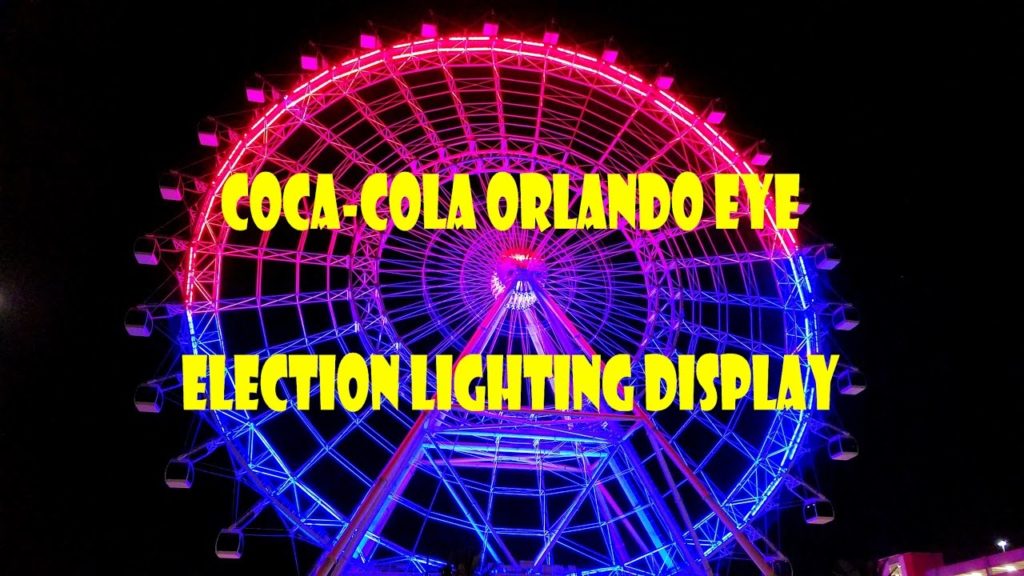 Coca-Cola Orlando Eye 2016 Election Lighting Display I-Drive 360