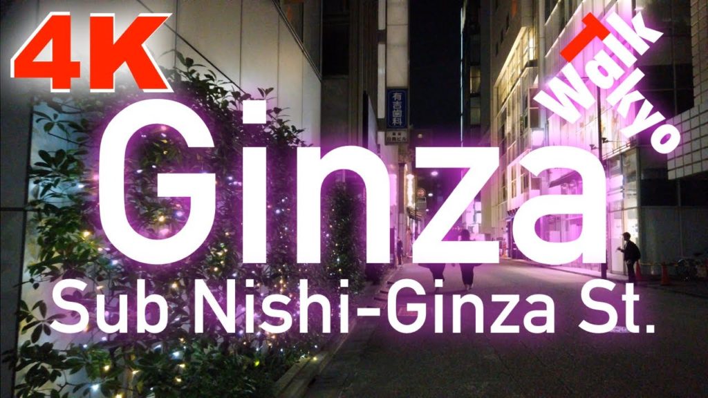 Sub Nishi-Ginza St., Ginza, Tokyo, October 2019 [4K]