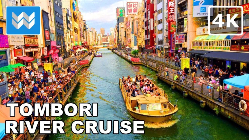 OSAKA Tombori River Cruise (FULL RIDE) in Dotonbori Osaka, Japan 2019 Travel Guide 🎧 【4K】