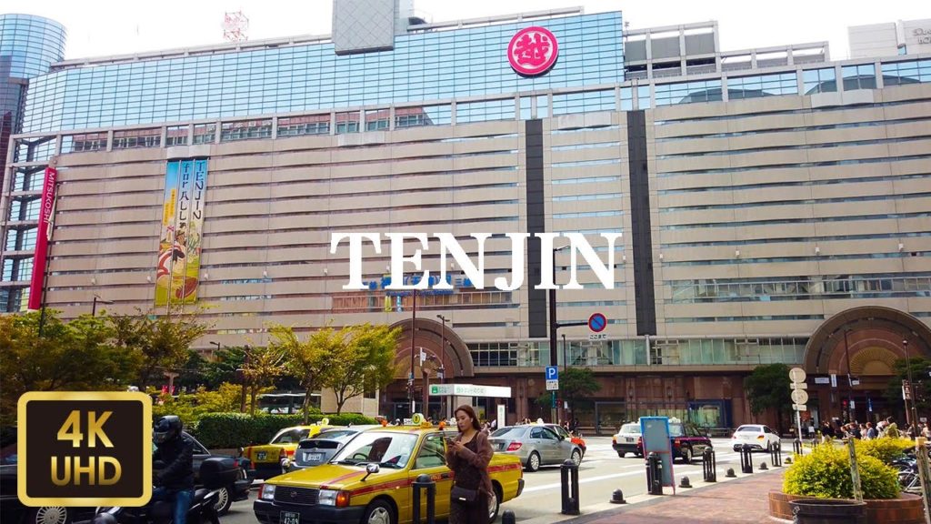 DJI Osmo Pocket -天神周辺を散歩① Walk around Tenjin in Fukuoka Prefecture【4K】【October 2019】