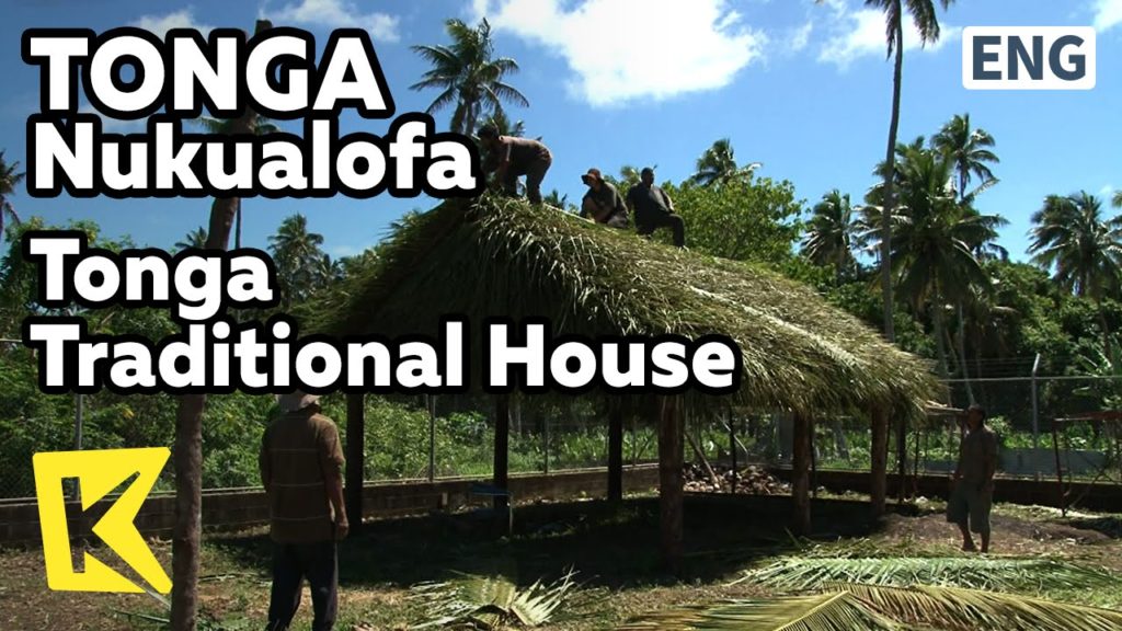 【K】Tonga Travel-Nukualofa[통가 여행-누쿠알로파]코코넛 잎으로 엮은 전통 가옥/Tonga Traditional House/Coconut Leaves