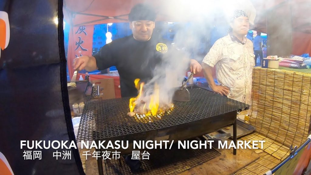 【食べ歩き 福岡・中洲/千年夜市– Street foods Fukuoka JAPAN Freedom Night Market!!】 / Gopro HERO7 Black
