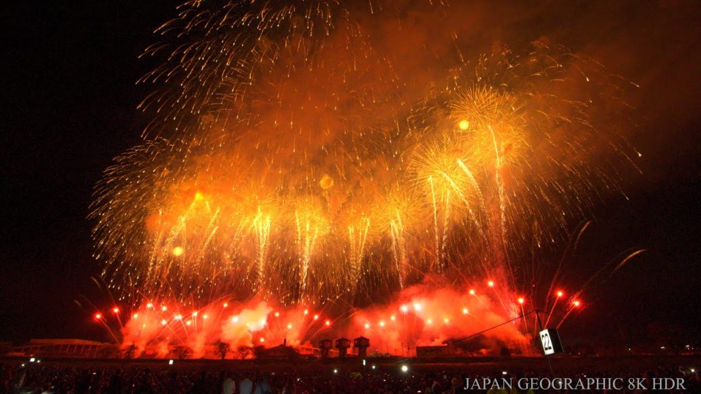 JG☆☆☆8K HDR 茨城 土浦花火大会2019 大会提供ワイドスターマイン Ibaraki,Fireworks at Tsuchiura,Main Program