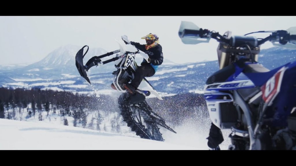Niseko Snowbiking - Motocross on Snow in Hokkaido, Japan
