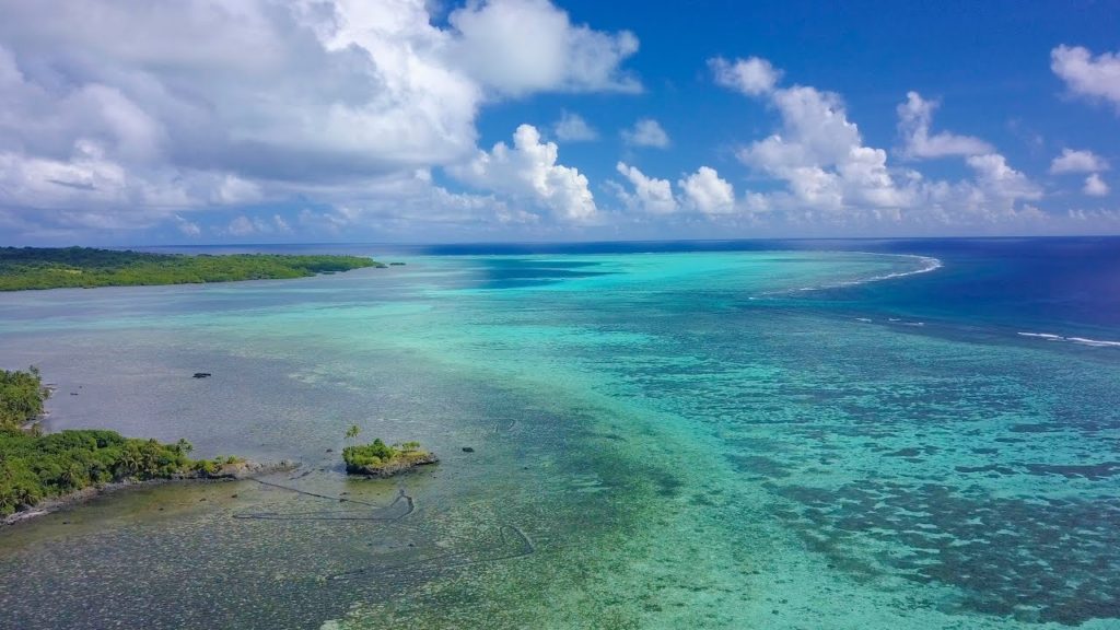 [ 4K UHD ]絶景空撮:ミクロネシア・ヤップ・マープ島 ドローン空撮 :Aerial Drone shot of YAP Beach (FSM)