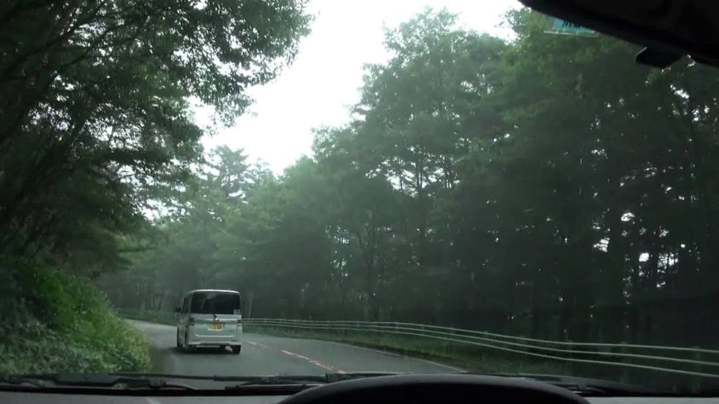 Mt Fuji Climb 5 Driving up in the cloud