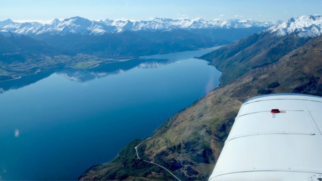 4K Aoraki / Mt Cook to Queenstown scenic flight - South Island, New Zealand