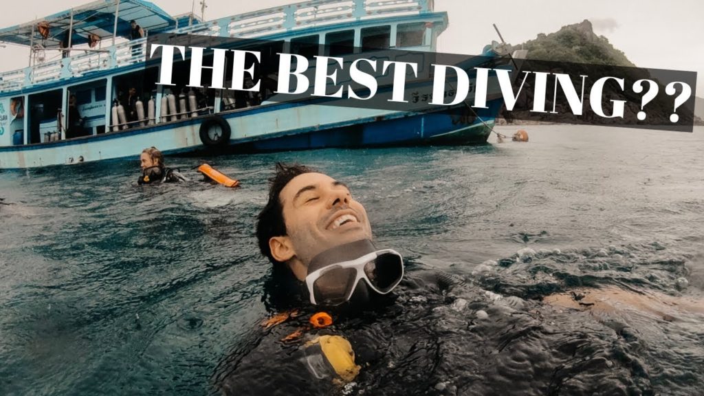Koh Tao Island THAILAND - Scuba Diving in a STORM!!