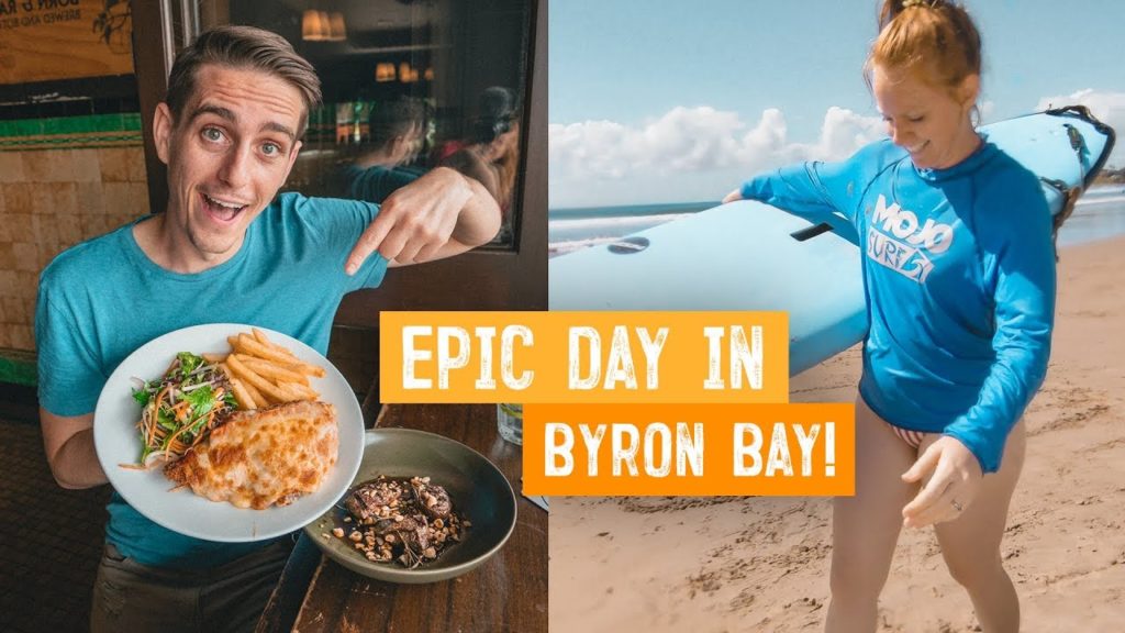 Trying Australia's MOST POPULAR PUB FOOD! + Learning to Surf 🏄‍♂️ | Wild Kiwi Tours | Byron Bay