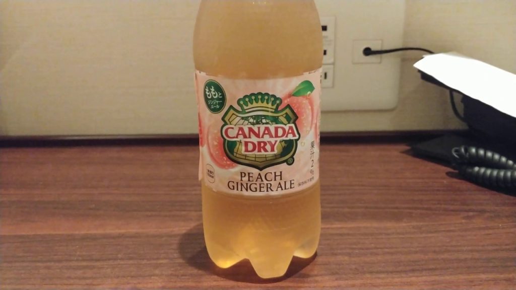Canada Dry Peach Ginger Ale | Taste test & Review | Osaka, Japan