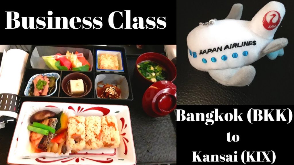Japan Airlines (JAL) Business Class from Bangkok, Thailand to Osaka, Japan