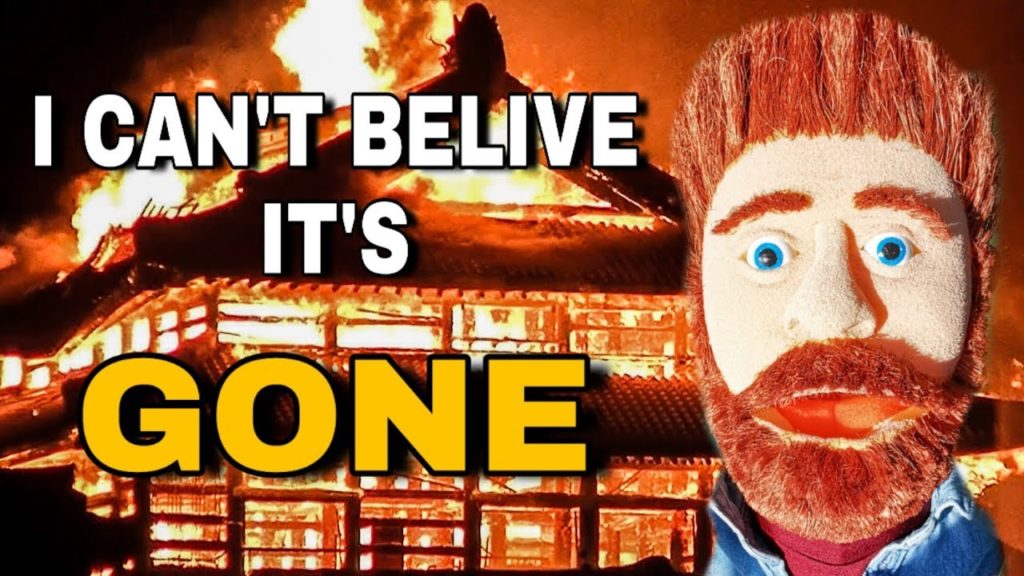 LAST VIDEO WITH OKINAWA CASTLE BEFORE BURNING