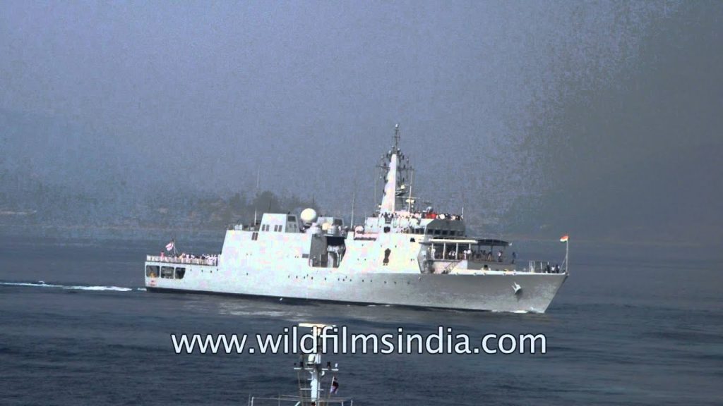 Indian warships participate in one of the biggest military exercise