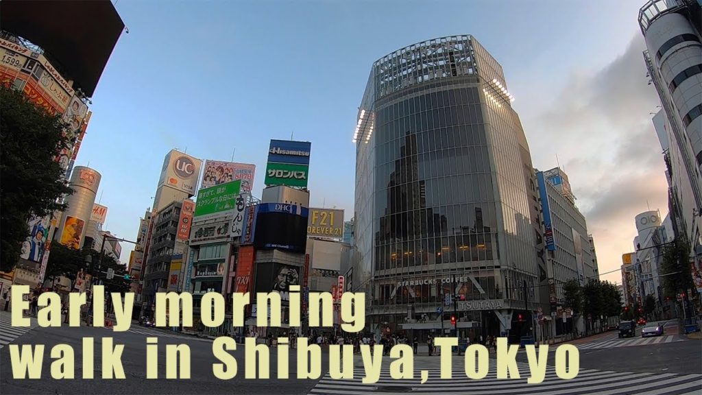 Early morning walk in Shibuya,Tokyo【GoPro hero7】