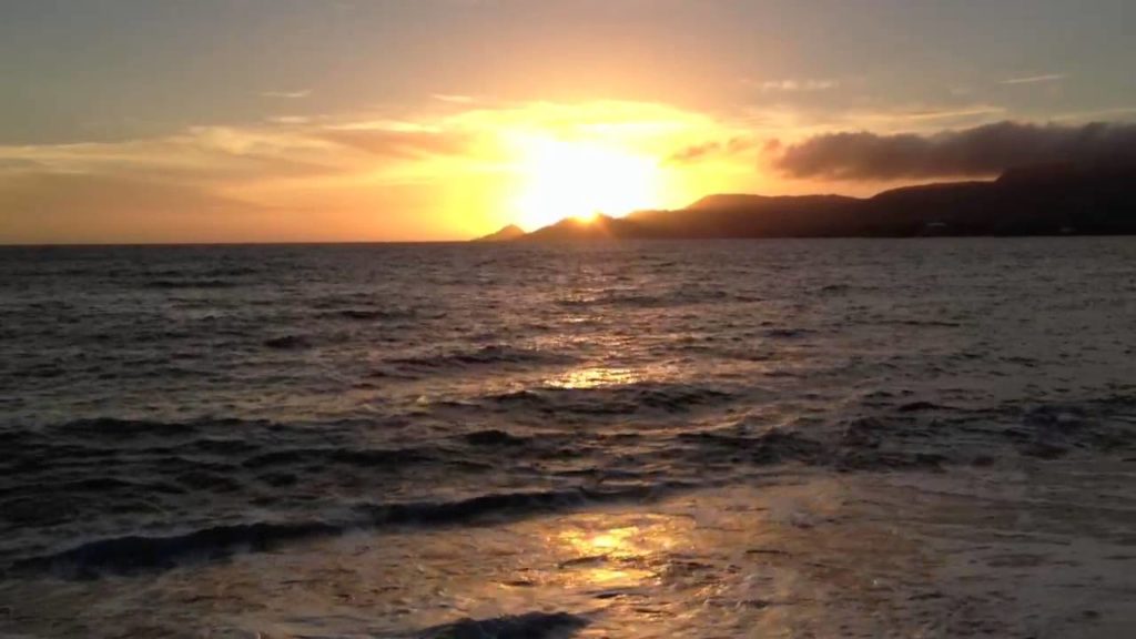 Sunset at Nago city beach