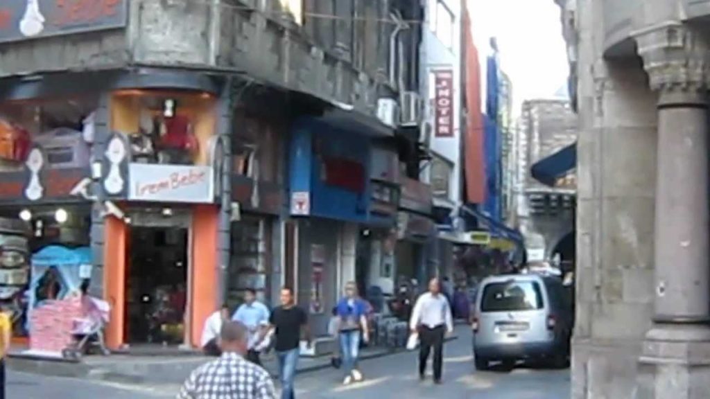 Morning commute in downtown Istanbul, Turkey [HD video]