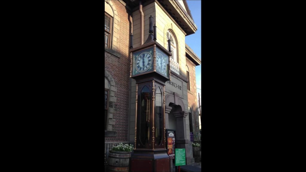 Steam Clock Whistle at 6PM in Otaru