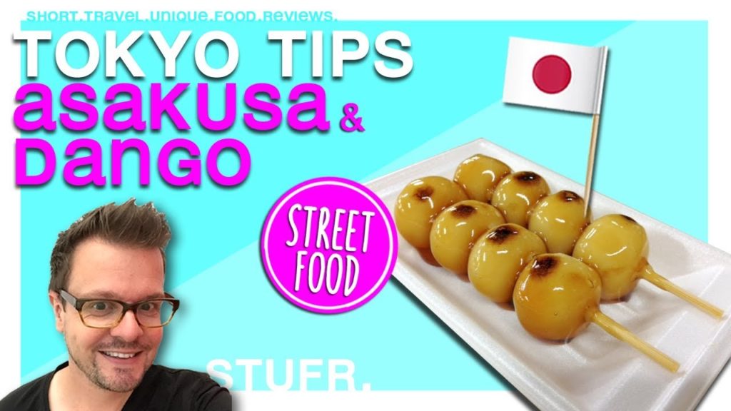 TOKYO STREET FOOD - Trying Dango at Sensoji Shrine [ Japan travel guide ]