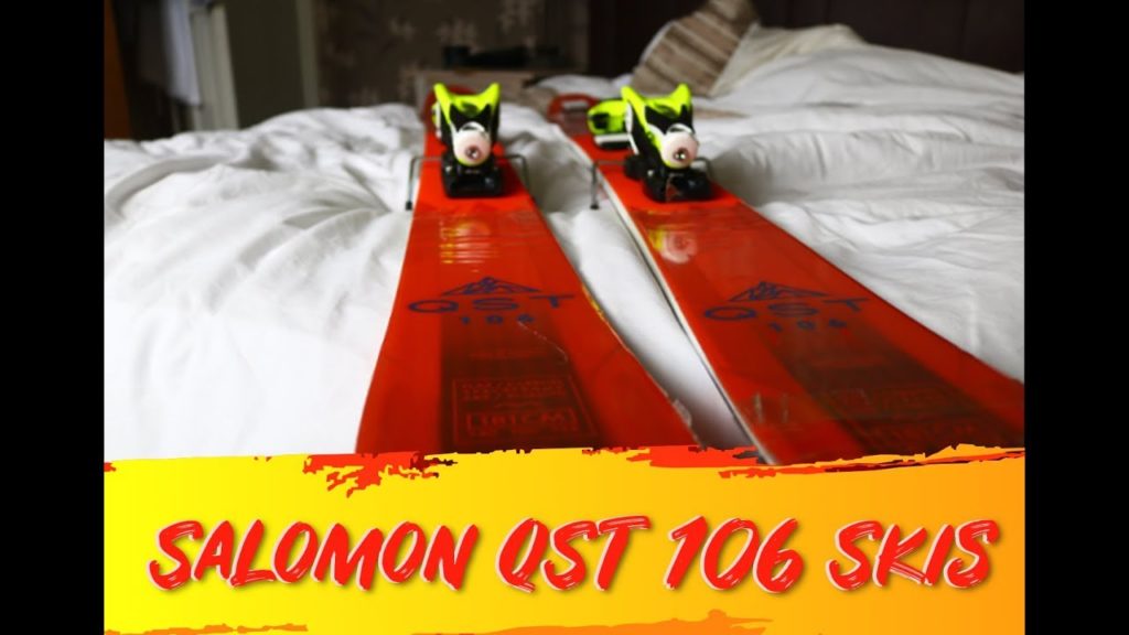 Opening Salomon QST 106 skis with Look SPX bindings