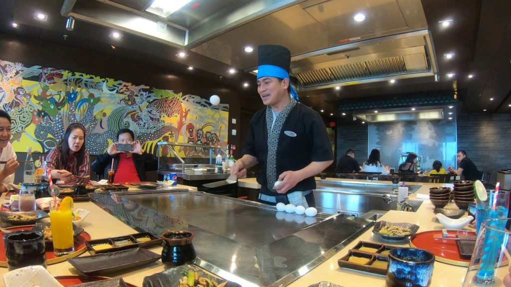 [4K] First Class Japanese Teppanyaki Restaurant on World Dream Cruise 2/4