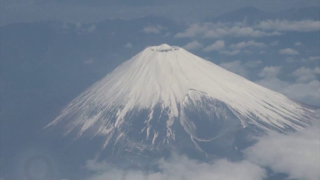 Mt Fuji, view from Singapore Airlines SQ631 ,Boeing 777-312(ER) on 17 March 2018